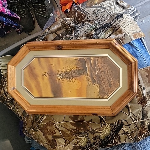 Michael C. McCullough artwork in Raw wood frame - Picture 1 of 4